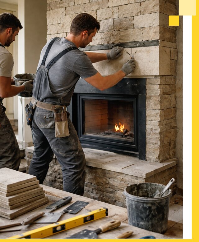 Проектирование и установка открытых каминов в Беслане