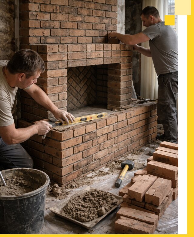 Изготовление и установка кирпичных каминов в Беслане