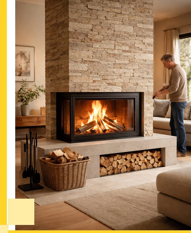 Дровяной камин под ключ в Беслане от 202520 р. | ЭриданБсл