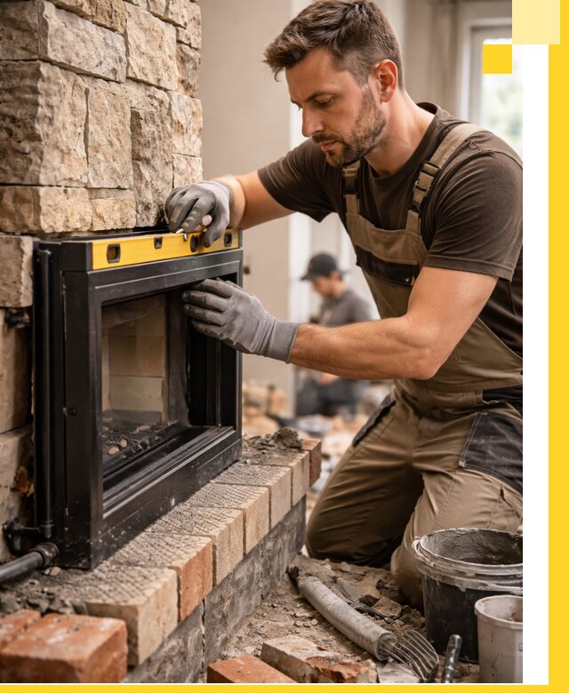 Дровяные камины под ключ в Беслане: монтаж, обустройство