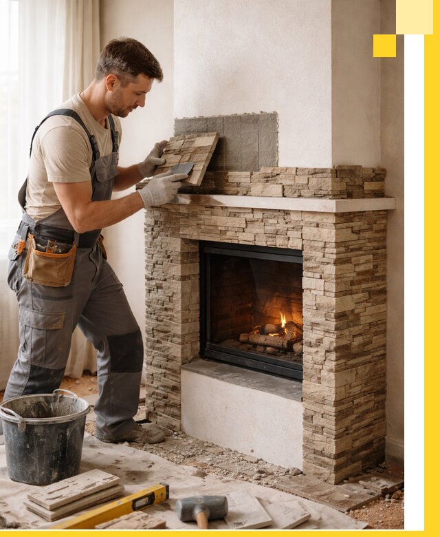 Изготовление и монтаж каминов для дома под ключ в Беслане