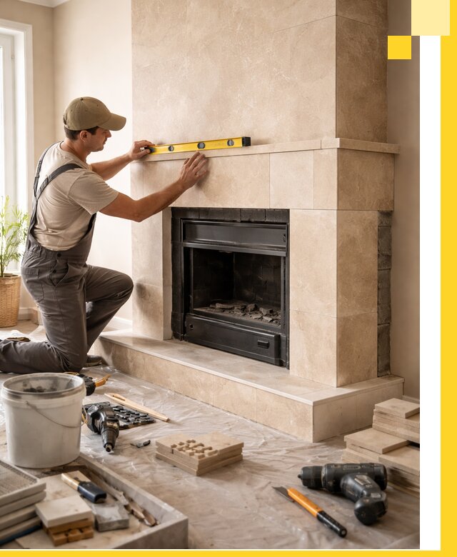 Установка и монтаж каминов в частном доме под ключ в Беслане