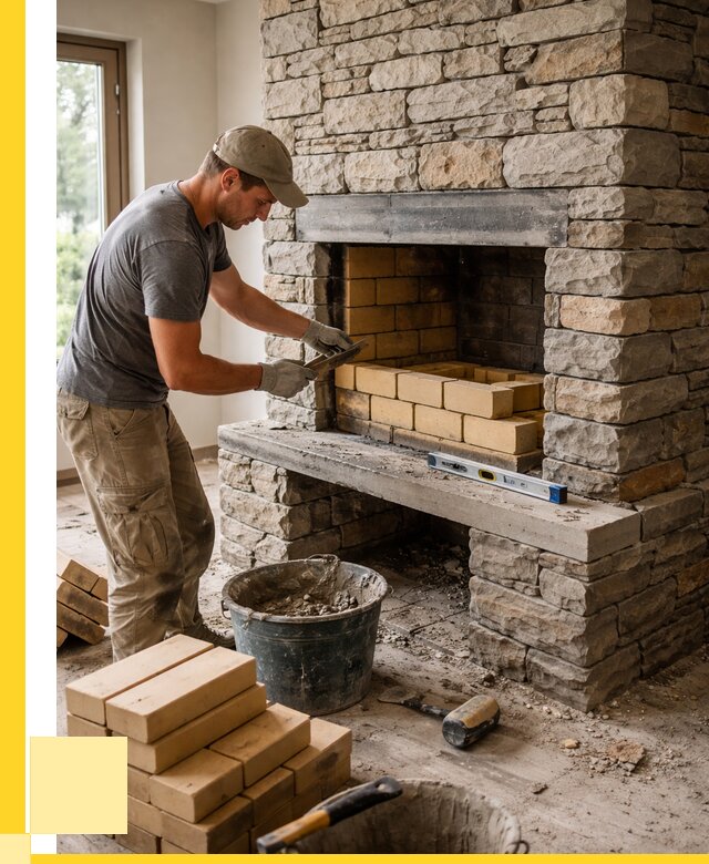 Кладка каминов и камина в Беслане от 25315 р. ЭриданБсл