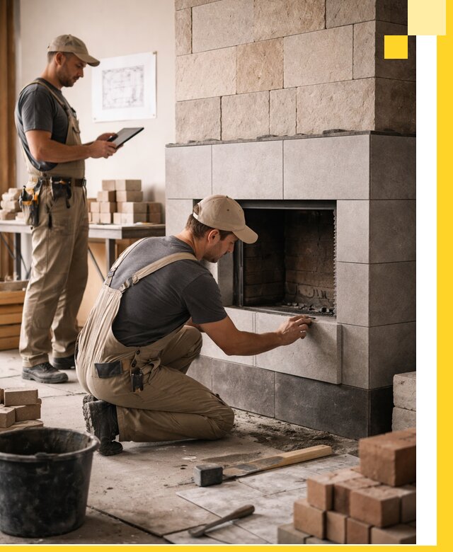 Индивидуальные проекты каминов и каминных систем в Беслане