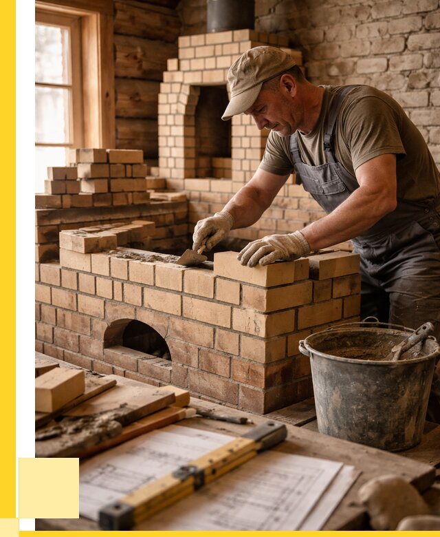 Кладка печей из кирпича в Беслане цены от 30378 р. - ЭриданБсл