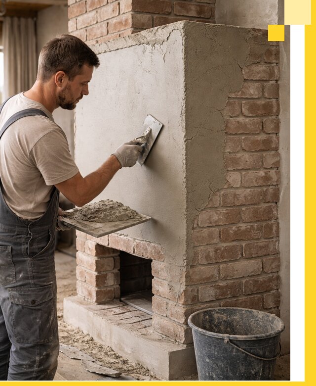 Отделка печей и облицовка каминов в Беслане под ключ