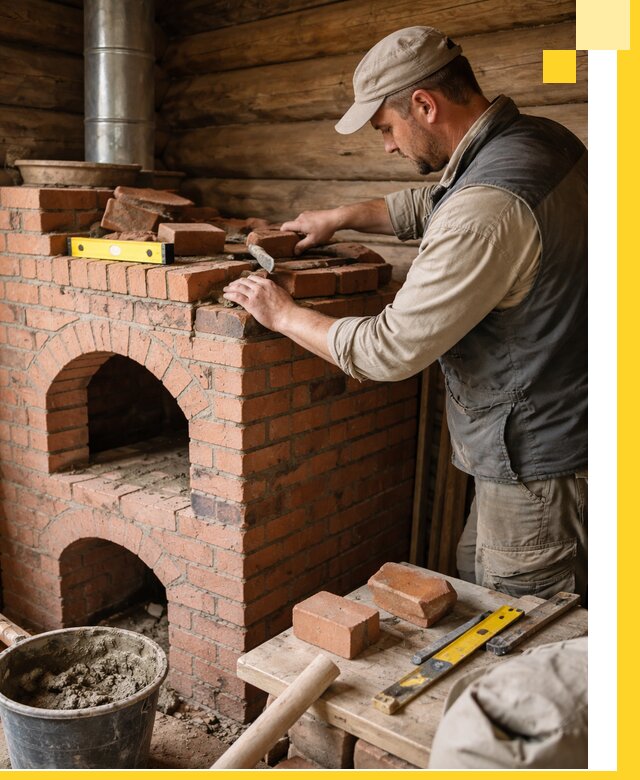 Изготовление и установка русских печей в Беслане под ключ