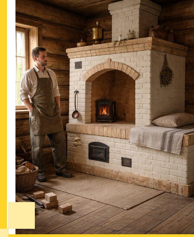 Русские печи с лежанкой под ключ в Беслане от 151890 р. ЭриданБсл