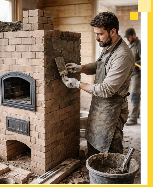 Изготовление и установка печей-шведок под ключ в Беслане