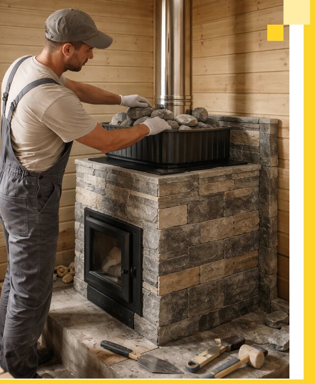 Печи для парной в Беслане, производство, монтаж и обслуживание