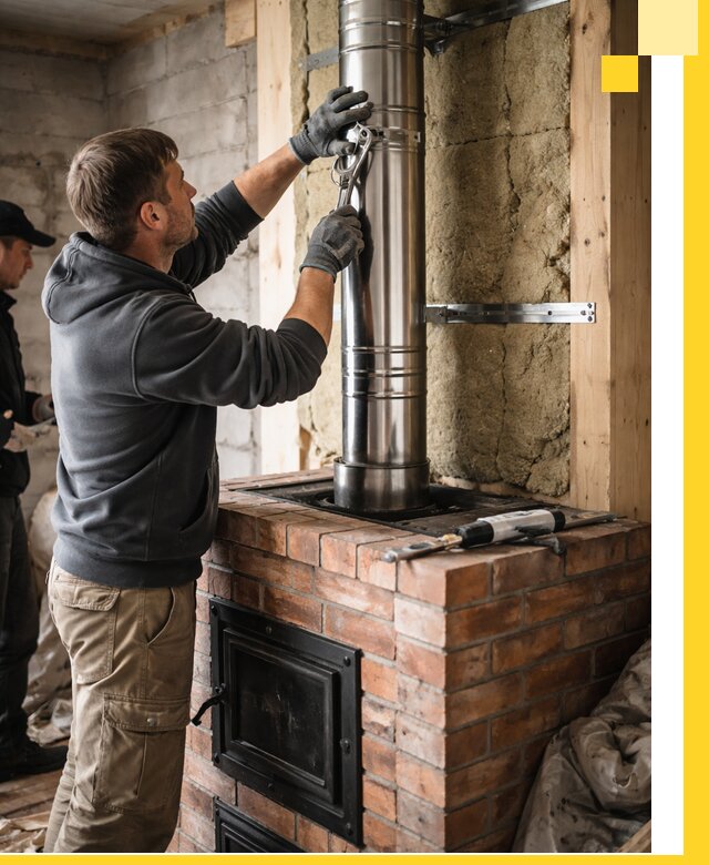 Изготовление и монтаж печей и дымоходов под ключ в Беслане