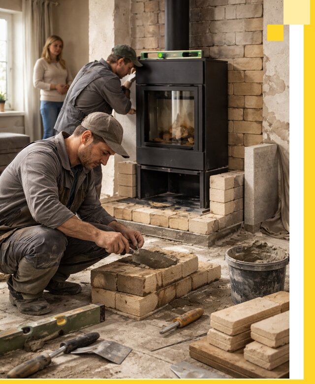 Печи и камины под ключ: проект, установка в Беслане