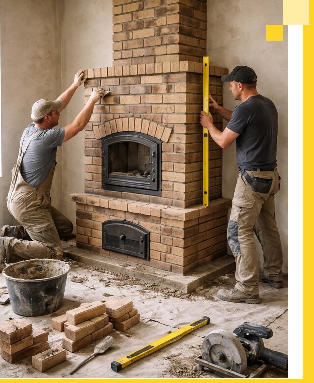 Продажа и установка печей и каминов для дома под ключ в Беслане