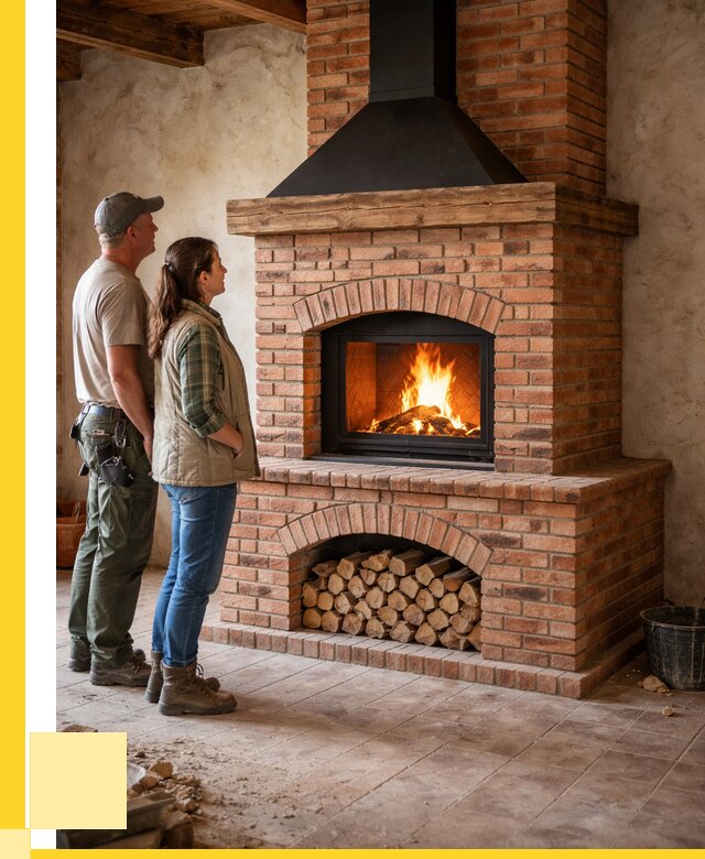 Печи камины из кирпича в Беслане от 121512 р. | ЭриданБсл