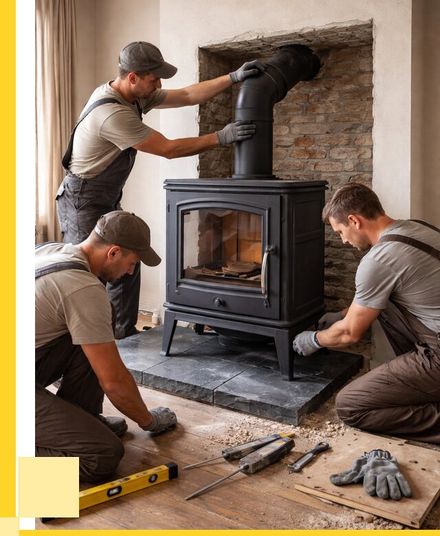 Монтаж печи камина в частном доме в Беслане от 25315 р. | ЭриданБсл