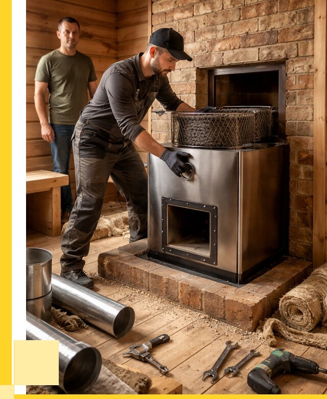 Монтаж банных печей под ключ в Беслане от 18227 р., ЭриданБсл