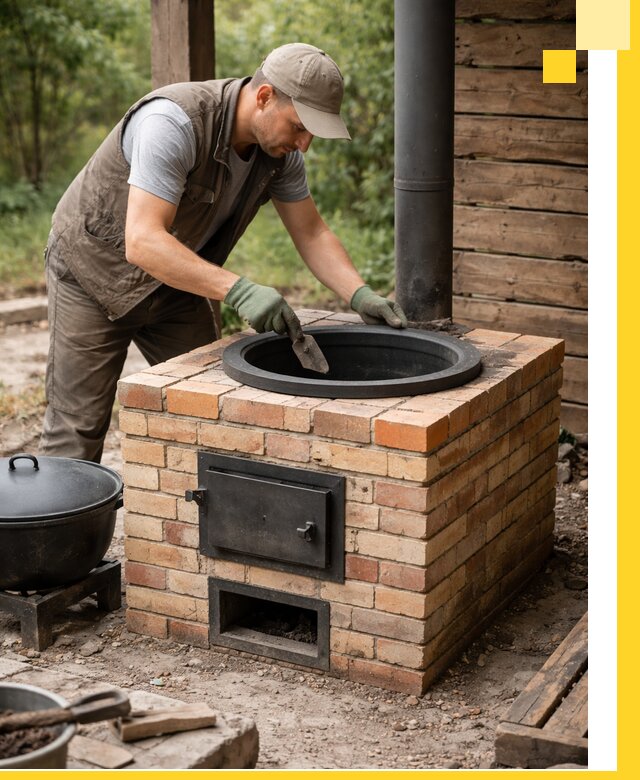 Изготовление и установка печей для казана в Беслане под ключ