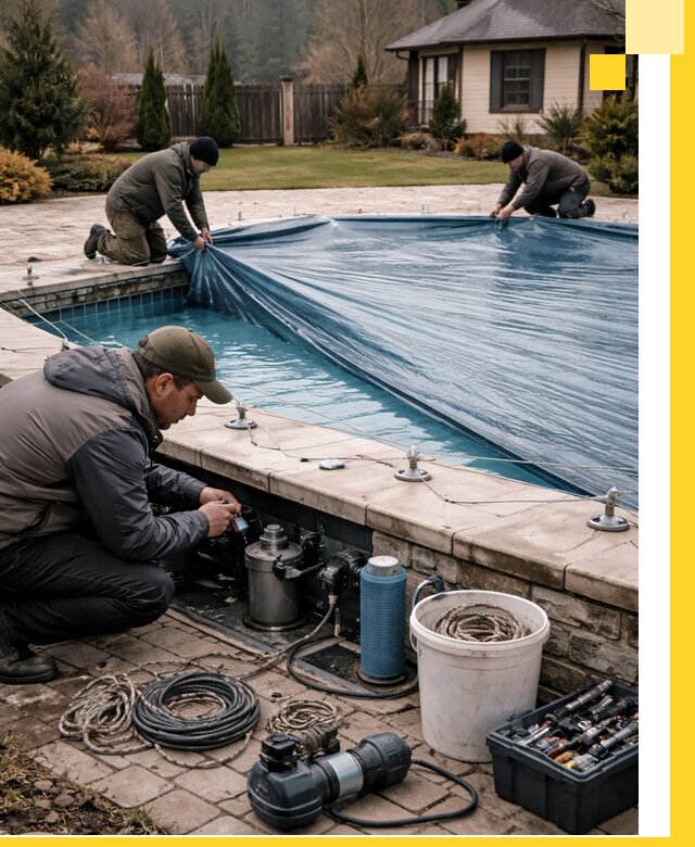 Консервация бассейнов в Беслане: подготовка к длительному хранению