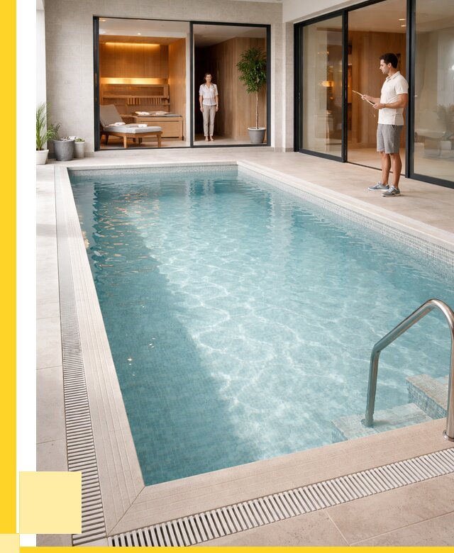 Отделка бассейна пленкой ПВХ в Беслане от 3544 р. - ЭриданБсл