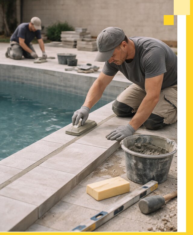 Отделка бассейнов в Беслане: декоративная отделка и гидроизоляция