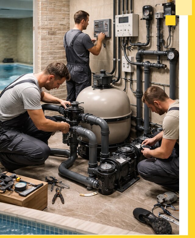 Комплексное оборудование для бассейнов под ключ в Беслане