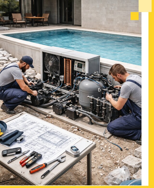 Проектирование и монтаж бассейнов с подогревом в Беслане