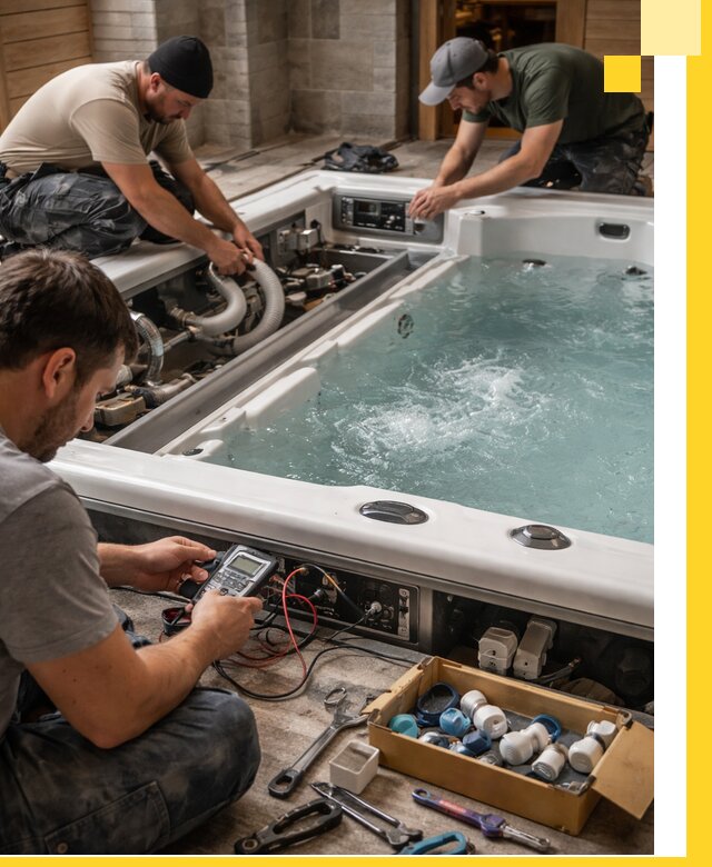 Гидромассажные бассейны под ключ в Беслане, дизайн и монтаж