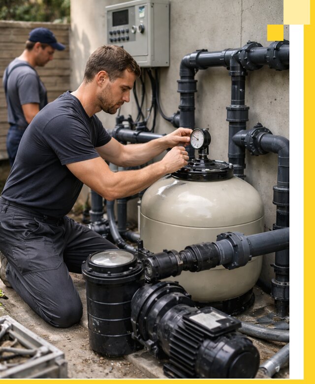 Поставка и монтаж фильтровального оборудования для бассейнов в Беслане