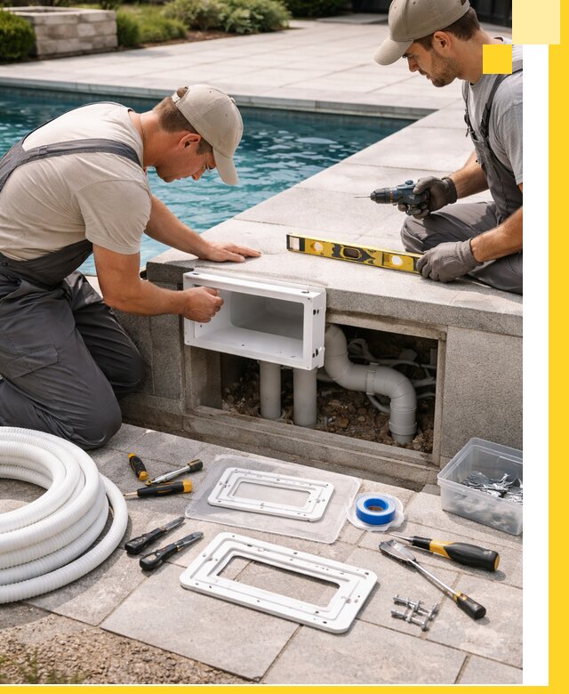 Поставка и установка скиммеров для бассейнов в Беслане