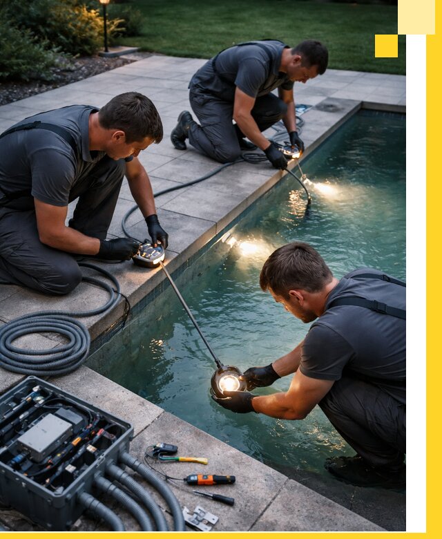 Профессиональное освещение бассейнов в Беслане: дизайн и монтаж