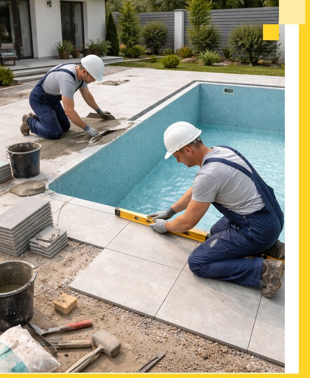 Строительство и монтаж плавательных бассейнов под ключ в Беслане