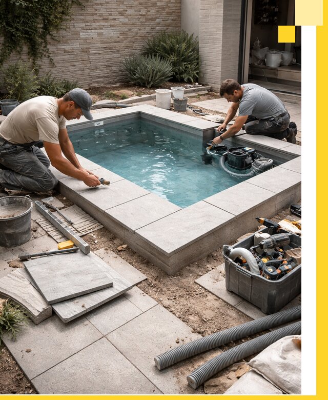 Мини бассейны под ключ в Беслане, дизайн и установка