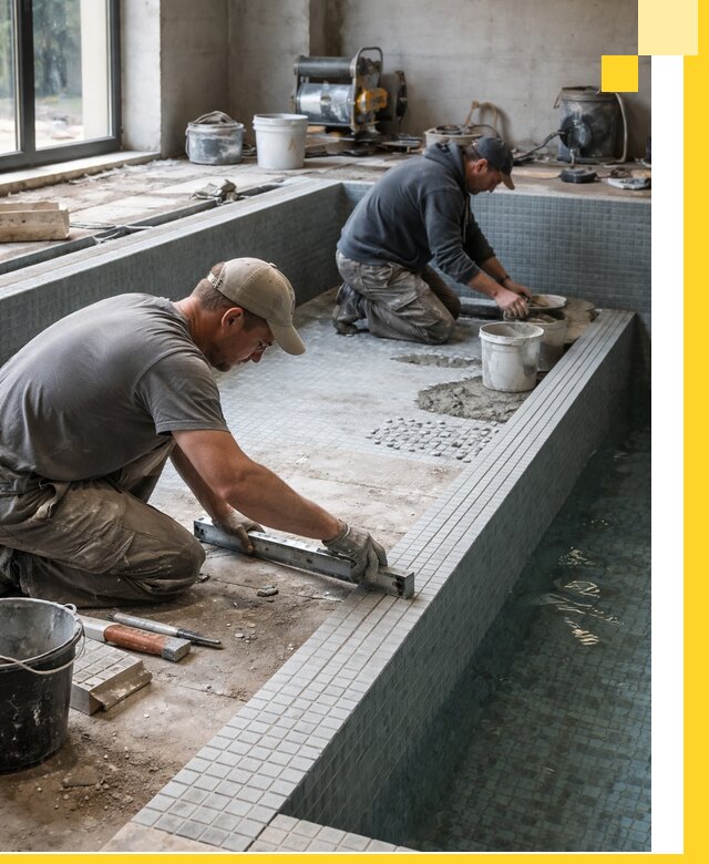 Строительство бассейна в частном доме в Беслане под ключ