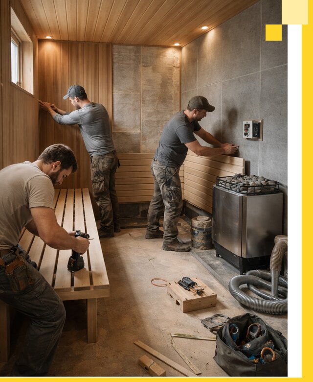 Сауны под ключ в Беслане, проектирование, строительство, отделка