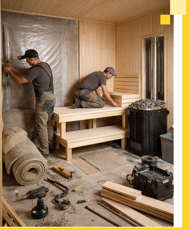 Проекты саун под ключ в Беслане дизайн и строительство