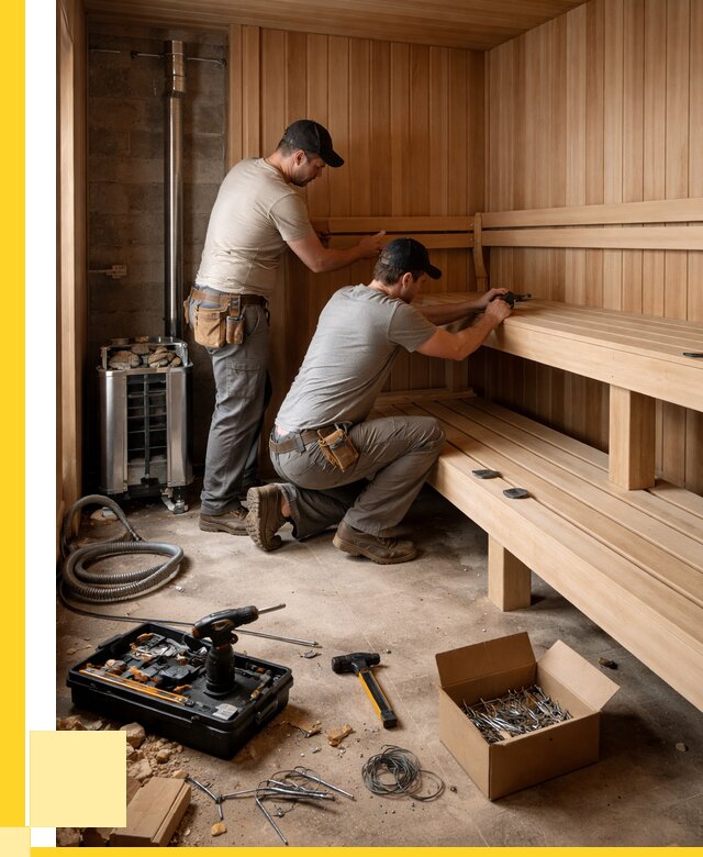 Монтаж саун под ключ в Беслане от 121512 р. | ЭриданБсл
