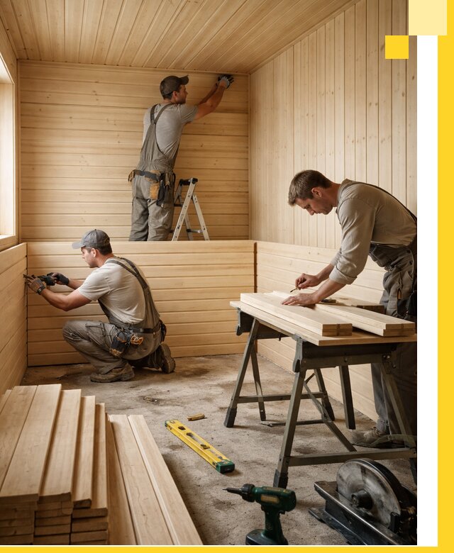 Обшивка саун в Беслане из натуральной древесины под ключ