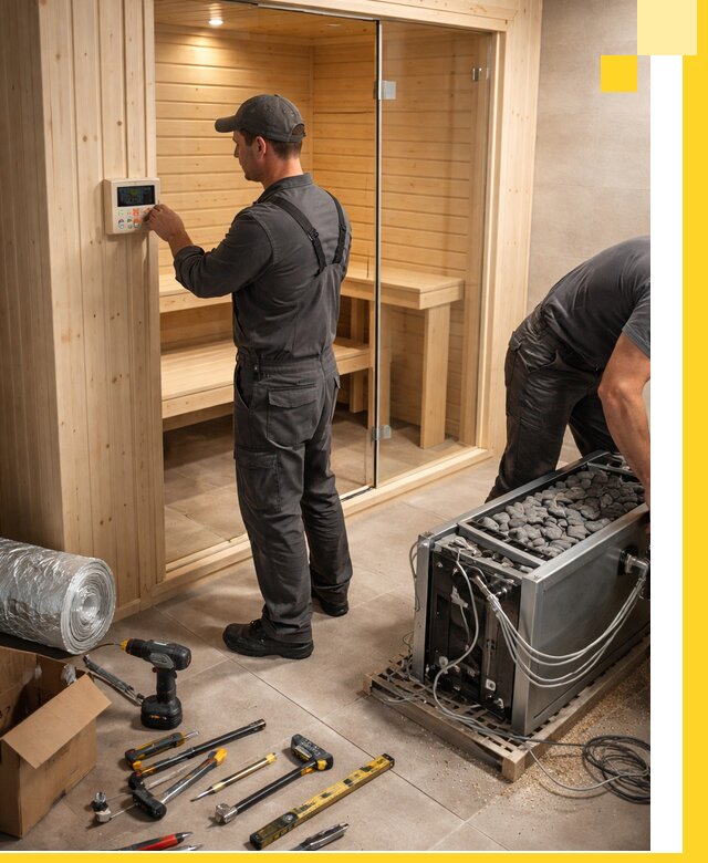 Поставка, установка и монтаж электрических саун в Беслане