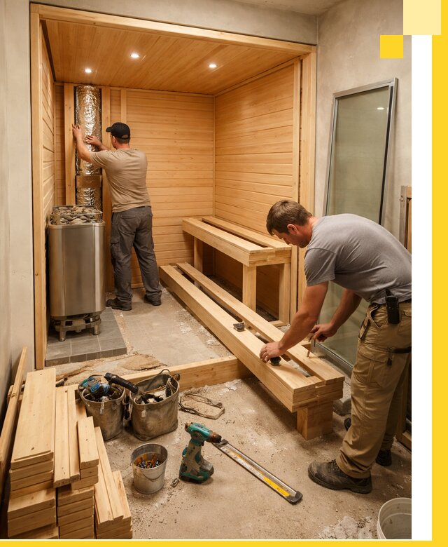 Проектирование и установка домашних саун под ключ в Беслане