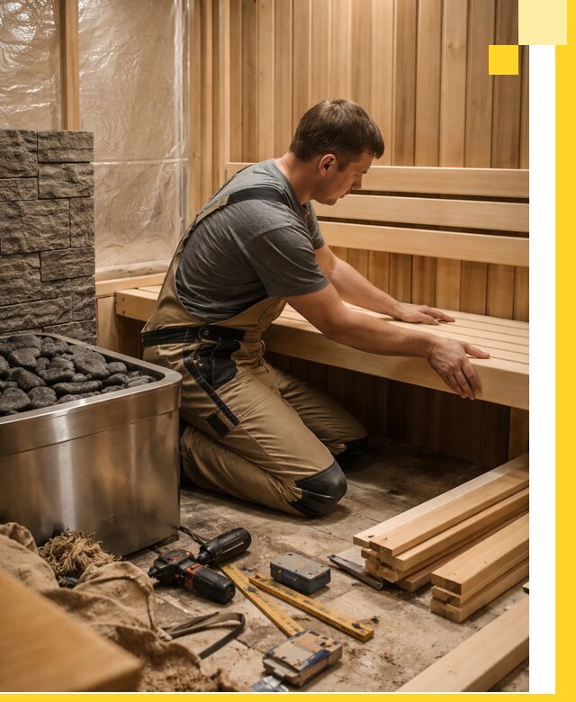 Сауны для дома под ключ с проектированием и монтажом в Беслане