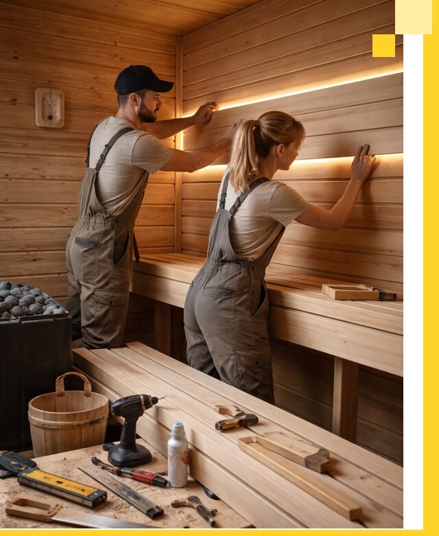 Дизайн саун и бань под ключ с индивидуальным проектом в Беслане