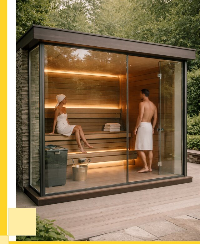 Сауна стеклянная и двери для сауны в Беслане от 253150 р. | ЭриданБсл