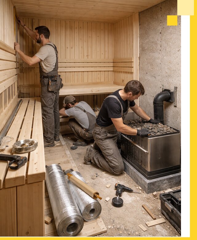 Индивидуальные сауны на заказ в Беслане под ключ, проект и монтаж