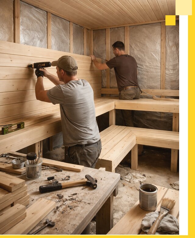 Профессиональная отделка бань и саун под ключ в Беслане