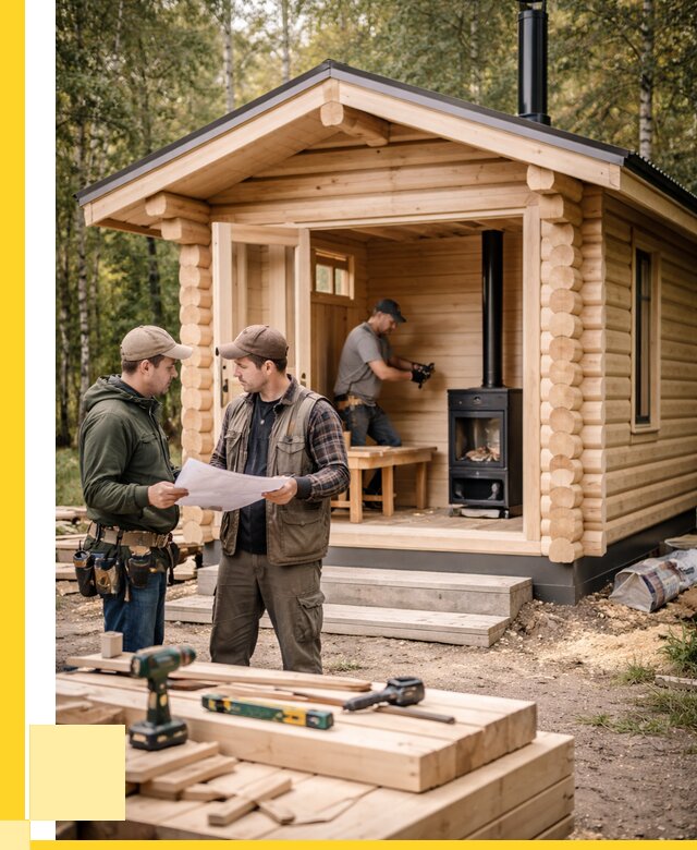 Монтаж бань под ключ в Беслане — от 202520 р. | ЭриданБсл