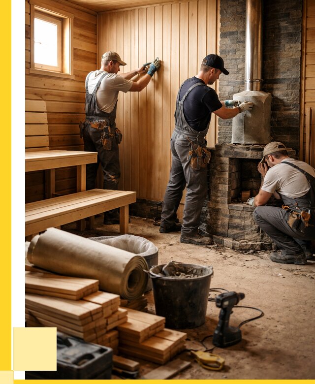 Ремонт бань под ключ в Беслане от 45567 р. | ЭриданБсл