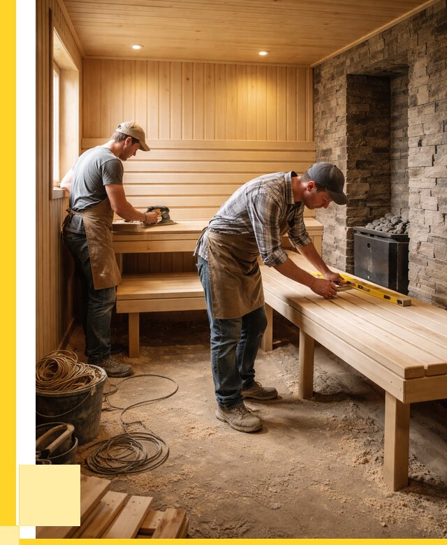 Отделка бани в Беслане: внутренняя отделка от 3038 р. | ЭриданБсл