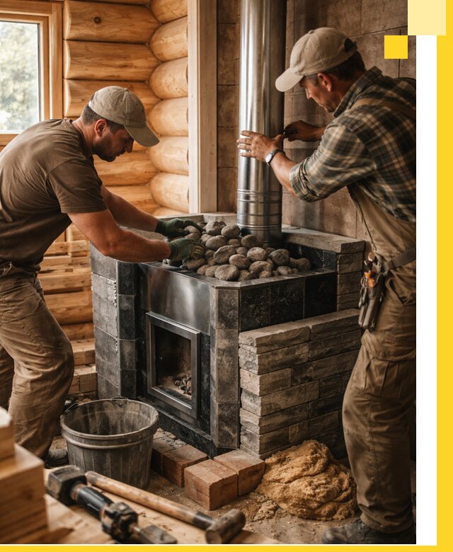 Строительство и отделка русских бань под ключ в Беслане