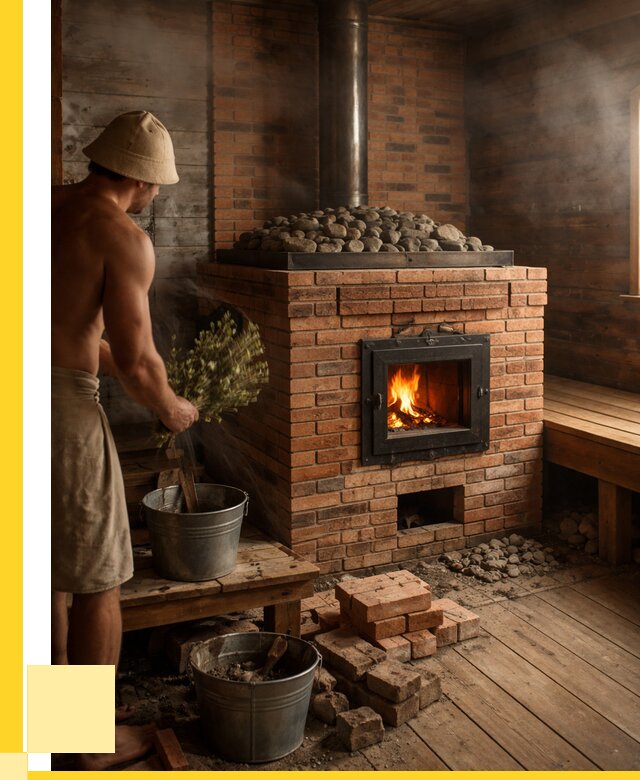 Кирпичные банные печи в Беслане от 91134 р. | ЭриданБсл