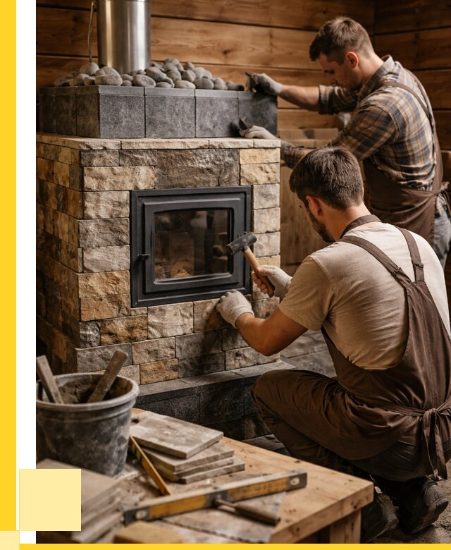 Облицовка банной печи в Беслане от 15189 р. | ЭриданБсл